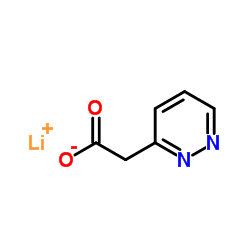 2-(pyridazin-3-yl)acetic acid lithium salt Structure