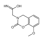 2-(8-methoxy-2-oxo-4H-1,3-benzoxazin-3-yl)acetamide结构式