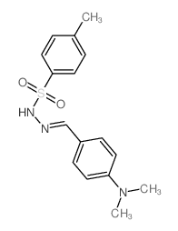 Benzenesulfonicacid, 4-methyl-, 2-[[4-(dimethylamino)phenyl]methylene]hydrazide结构式