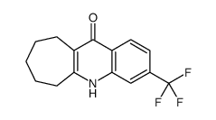 3-(trifluoromethyl)-5,6,7,8,9,10-hexahydrocyclohepta[b]quinolin-11-one结构式