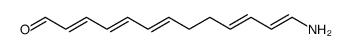 13-aminotrideca-2,4,6,10,12-pentaenal Structure