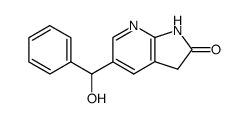 5-(Hydroxy-phenyl-methyl)-1,3-dihydro-pyrrolo[2,3-b]pyridin-2-one Structure