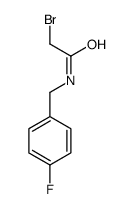 2-bromo-N-[(4-fluorophenyl)methyl]acetamide结构式