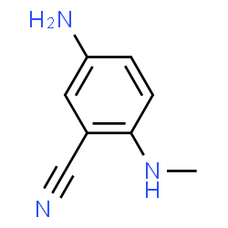 Benzonitrile, 5-amino-2-(methylamino)- (9CI) Structure