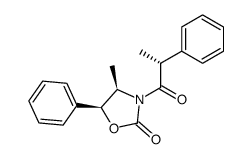 (4R,5S)-4-methyl-5-phenyl-3-[(2R)-2-phenylpropionyl]oxazolidin-2-one Structure