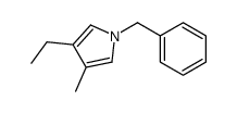 1-benzyl-3-ethyl-4-methylpyrrole结构式