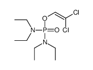 N-[2,2-dichloroethenoxy(diethylamino)phosphoryl]-N-ethylethanamine Structure