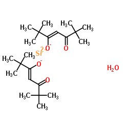 BIS(2,2,6,6-TETRAMETHYL-3,5-HEPTANEDIONATO)STRONTIUM HYDRATE [SR(TMHD)2] Structure