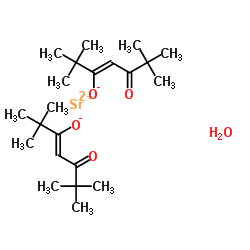 BIS(2,2,6,6-TETRAMETHYL-3,5-HEPTANEDIONATO)STRONTIUM HYDRATE [SR(TMHD)2] structure