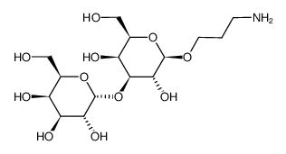 (3-amido)propyl 3-O-(α-D-galactopyranosyl)-β-D-galactopyranoside Structure