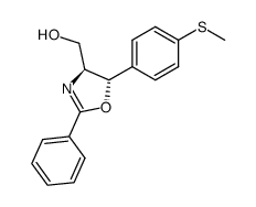 ((4S,5S)-5-(4-(methylthio)phenyl)-2-phenyl-4,5-dihydrooxazol-4-yl)methanol Structure