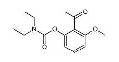 2-acetyl-3-methoxyphenyl diethylcarbamate Structure