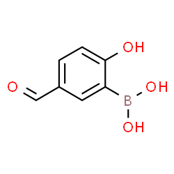 5-Formyl-2-hydroxyphenylboronic acid structure