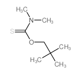 Carbamic acid, dimethylthio-, O-neopentyl ester structure