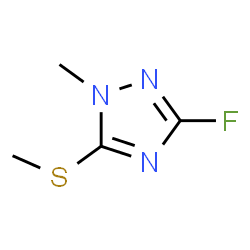 1H-1,2,4-Triazole,3-fluoro-1-methyl-5-(methylthio)-(9CI)结构式