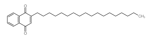 1,4-Naphthalenedione,2-octadecyl- Structure