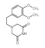 2,6-Piperazinedione,4-[2-(3,4-dimethoxyphenyl)ethyl]- structure