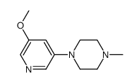 4-methyl-1-(5-methoxy-pyridin-3-yl)-piperazine结构式