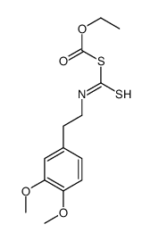 ethyl 2-(3,4-dimethoxyphenyl)ethylcarbamothioylsulfanylformate Structure
