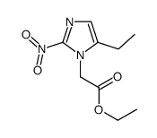 ethyl 2-(5-ethyl-2-nitroimidazol-1-yl)acetate Structure