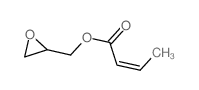 2-Butenoic acid,2-oxiranylmethyl ester Structure