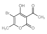 2H-Pyran-2-one,3-acetyl-5-bromo-4-hydroxy-6-methyl- structure