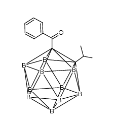 2-benzoyl-1-isopropyl-o-carborane Structure