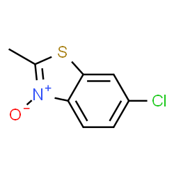 Benzothiazole, 6-chloro-2-methyl-, 3-oxide (8CI) structure