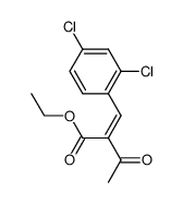 ethyl 2-(2,4-dichlorophenyl)methyleneacetoacetate结构式