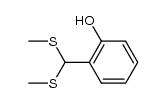 2-(bis(methylthio)methyl)phenol结构式