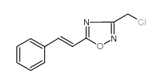 3-氯甲基-5-苯乙烯-1,2,4-噁二唑结构式