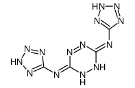 3-N,6-N-bis(2H-tetrazol-5-yl)-1,2,4,5-tetrazine-3,6-diamine Structure