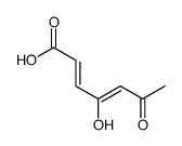 4-hydroxy-6-oxohepta-2,4-dienoic acid Structure