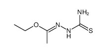 1-(1-ethoxy-ethylidene)-thiosemicarbazide结构式