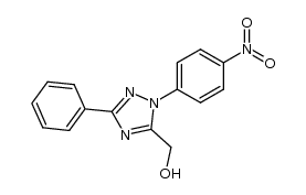 [2-(4-nitro-phenyl)-5-phenyl-2H-[1,2,4]triazol-3-yl]-methanol Structure