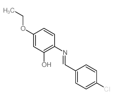 Phenol,2-[[(4-chlorophenyl)methylene]amino]-5-ethoxy- picture