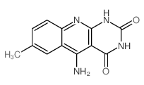 5-amino-7-methyl-1H-pyrimido[4,5-b]quinoline-2,4-dione结构式