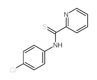 2-Pyridinecarbothioamide,N-(4-chlorophenyl)- Structure