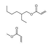 2-ethylhexyl prop-2-enoate,methyl prop-2-enoate结构式