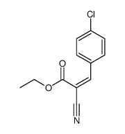 (Z)-3-(4-chloro-phenyl)-2-cyano-acrylic acid ethyl ester Structure