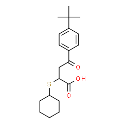 4-[4-(TERT-BUTYL)PHENYL]-2-(CYCLOHEXYLSULFANYL)-4-OXOBUTANOIC ACID picture
