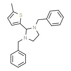 1,3-Dibenzyl-2-(5-methyl-2-thienyl)imidazolidine Structure