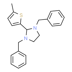 1,3-Dibenzyl-2-(5-methyl-2-thienyl)imidazolidine结构式