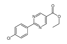 2-(4-氯苯基)嘧啶-5-羧酸乙酯结构式