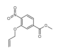 methyl-3-allyloxy-4-nitro-benzoate Structure