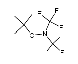 N-(tert-butoxy)-bis(trifluoromethyl)-amine Structure