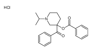 (3-benzoyl-1-propan-2-ylpiperidin-1-ium-3-yl) benzoate,chloride结构式