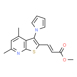 METHYL 3-[4,6-DIMETHYL-3-(1H-PYRROL-1-YL)THIENO[2,3-B]PYRIDIN-2-YL]ACRYLATE picture