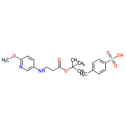 3(S)-(2-Methoxypyridin-5yl)-beta-alanine tert-butyl ester tosylate Structure