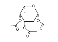 acetyl-di-O-acetyl-3,4 didesoxy-2,6 L-lyxo-hexopyrannose Structure